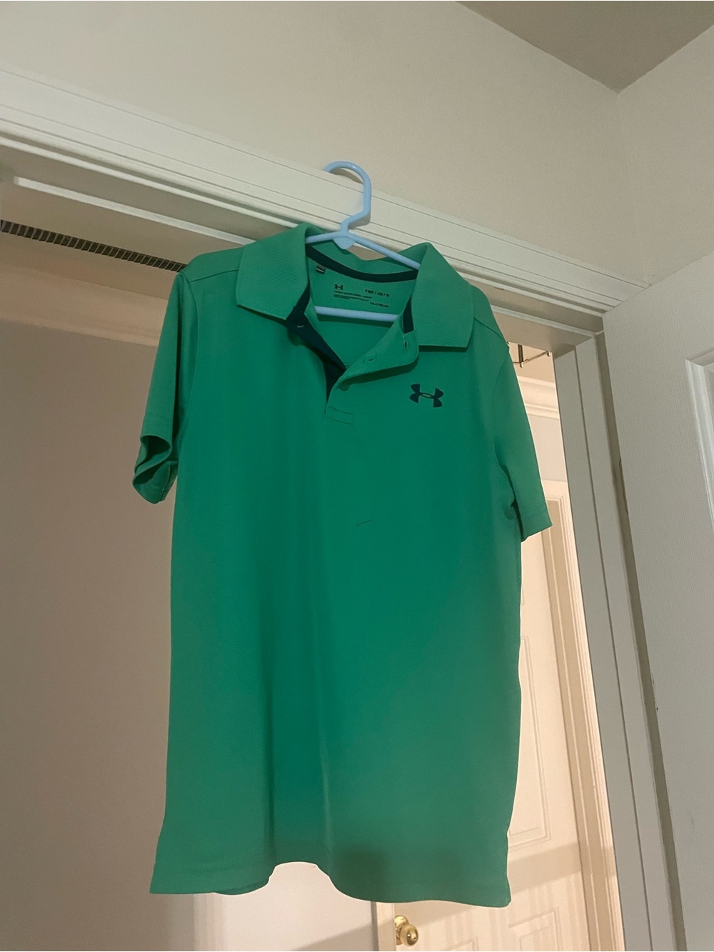 Under Armour Green Boys' Tech Polo with Logo
